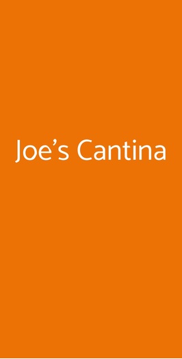Joe's Cantina, Palermo