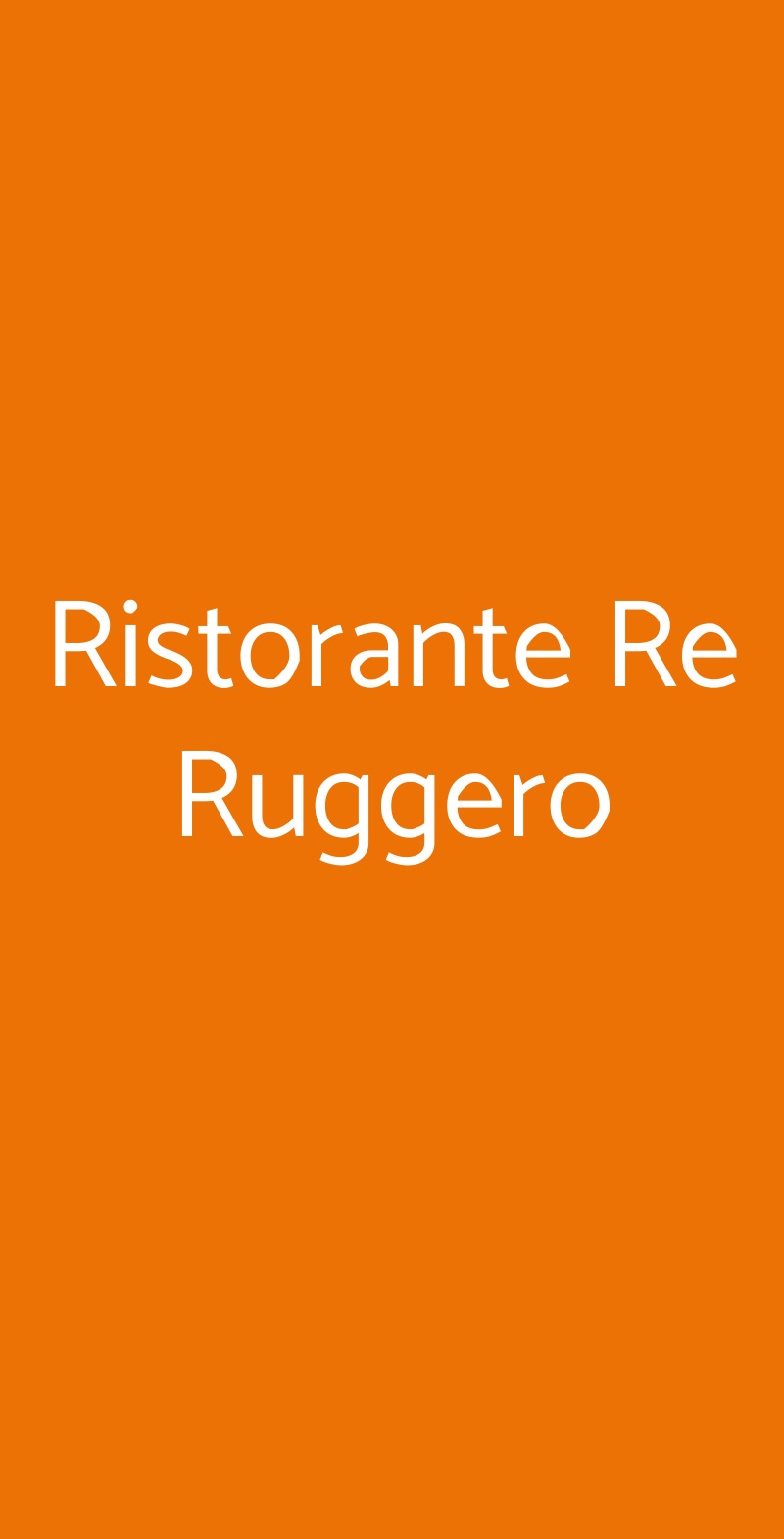 Ristorante Re Ruggero Monreale menù 1 pagina