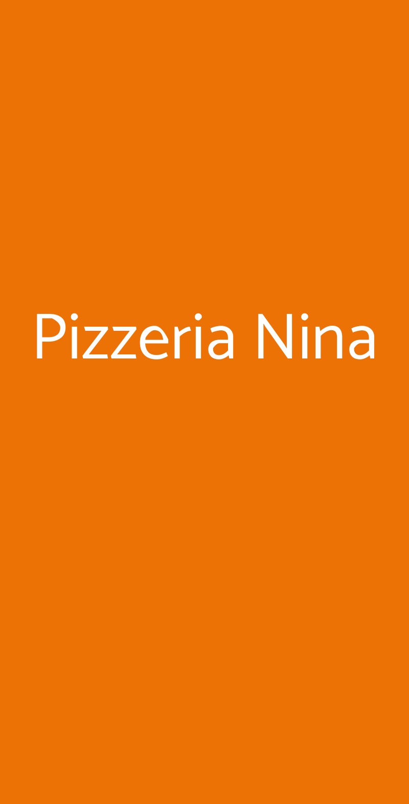 Pizzeria Nina Castelmola menù 1 pagina