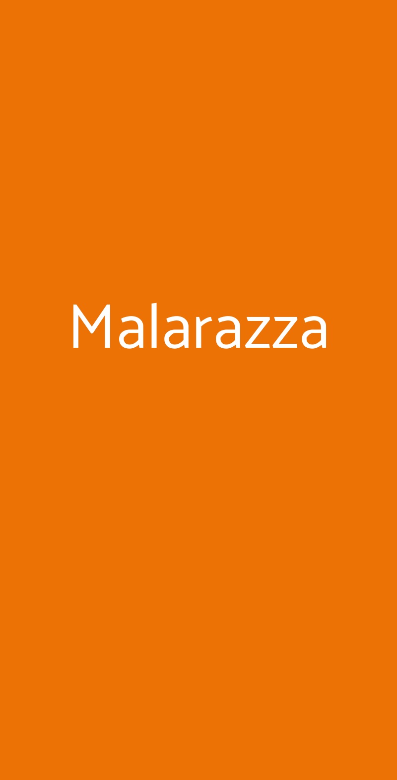 Malarazza Catania menù 1 pagina