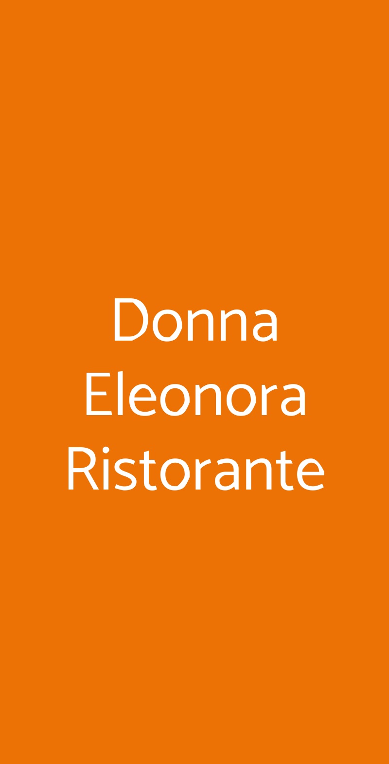 Donna Eleonora Ristorante Palermo menù 1 pagina