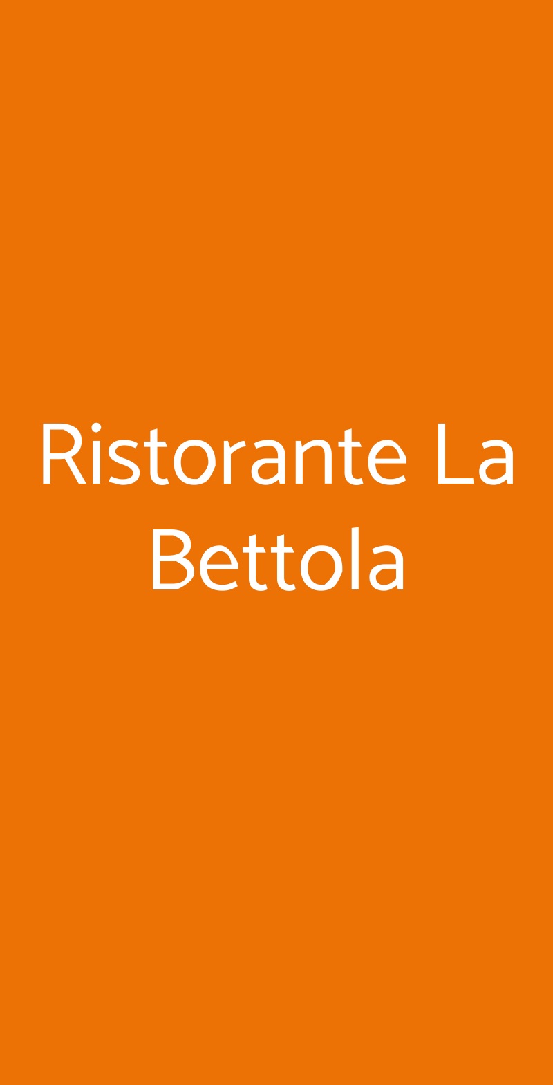 Ristorante La Bettola Aci Castello menù 1 pagina