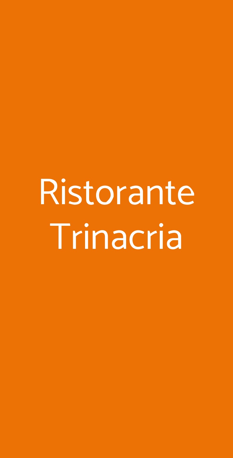 Ristorante Trinacria San Vito lo Capo menù 1 pagina
