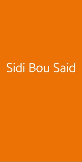 Sidi Bou Said, Palermo