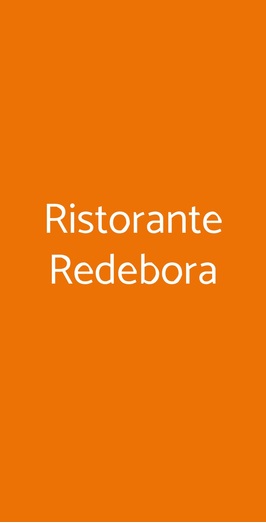 Ristorante Redebora, Torregrotta