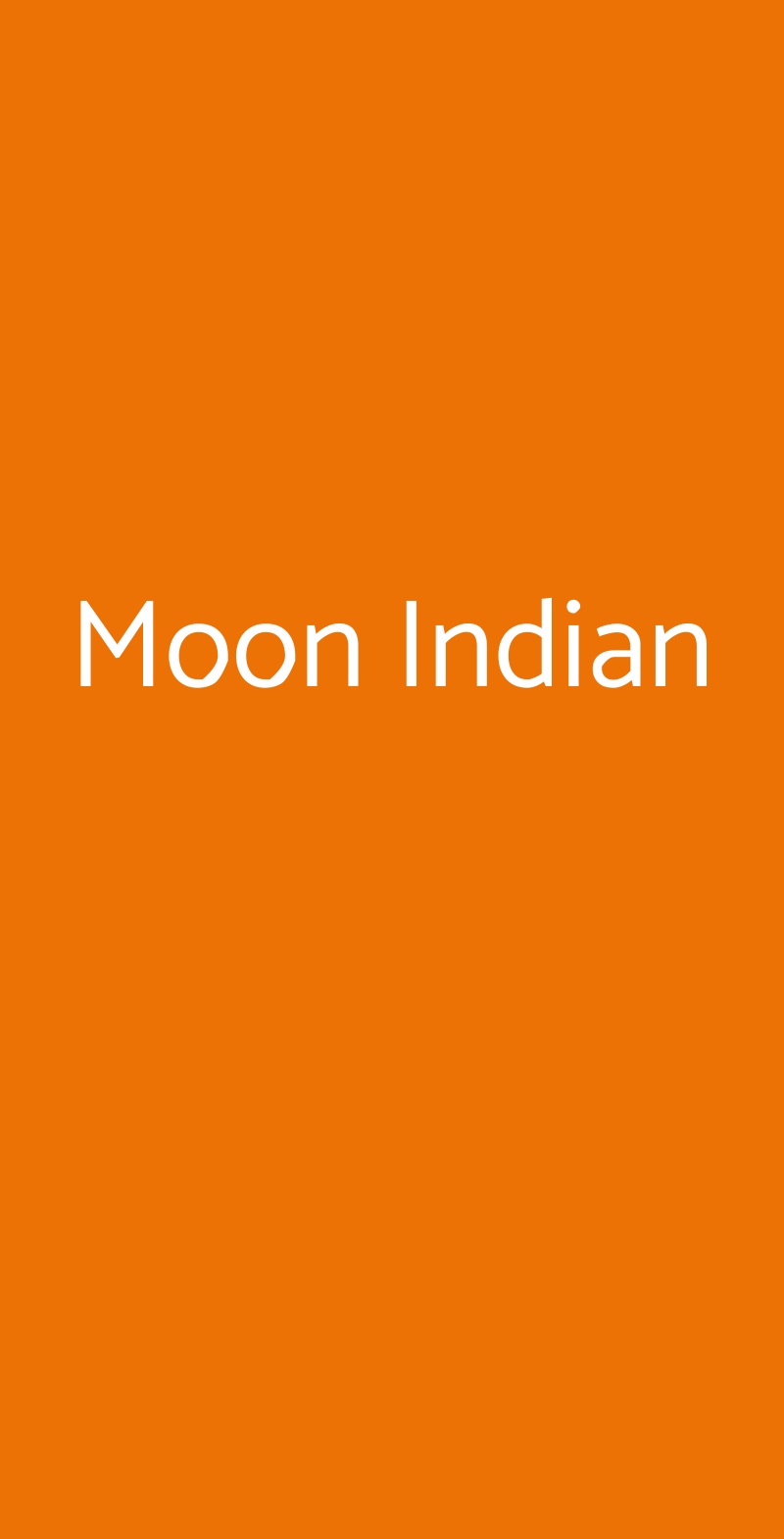 Moon Indian Palermo menù 1 pagina