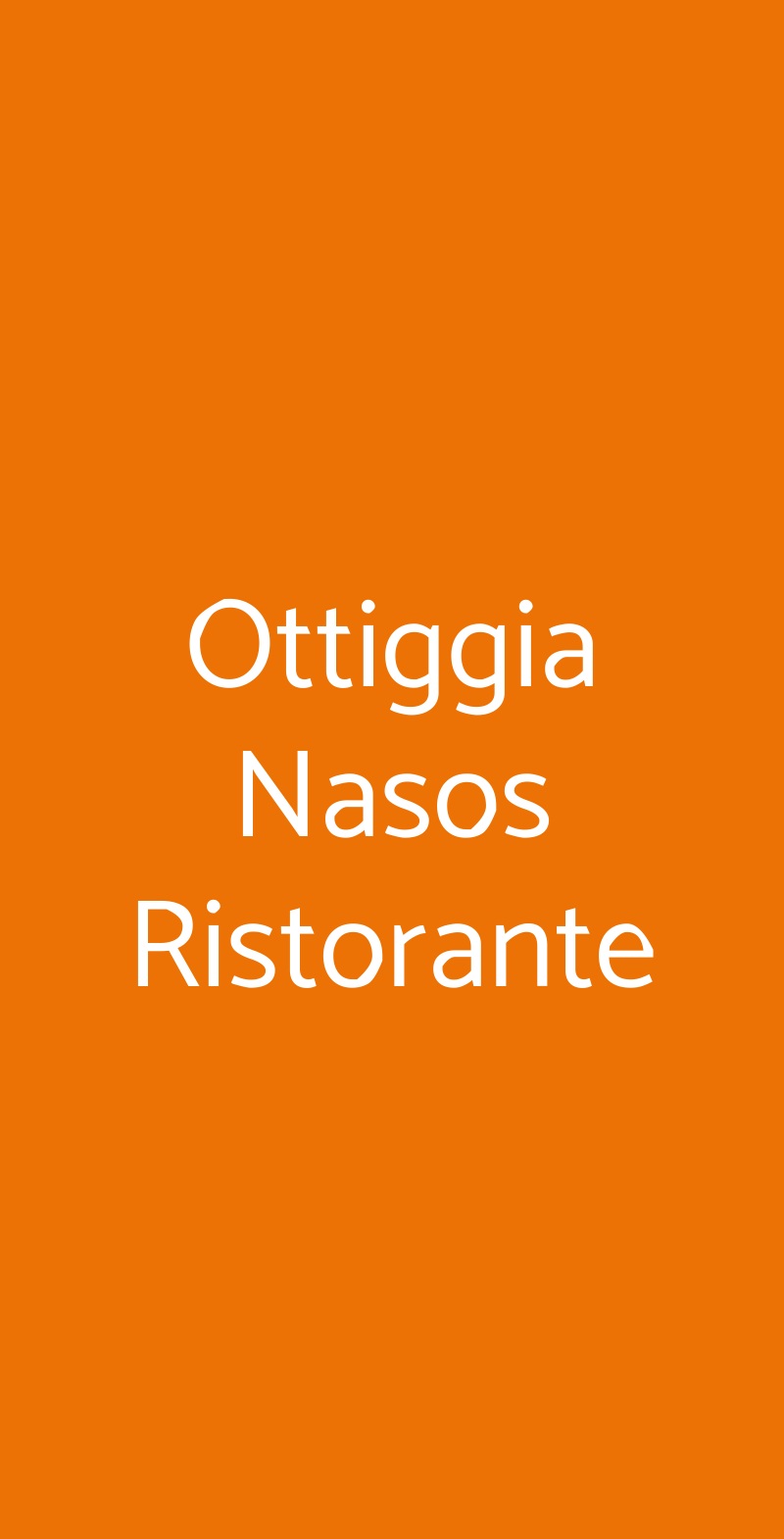 Ottiggia Nasos Ristorante Siracusa menù 1 pagina