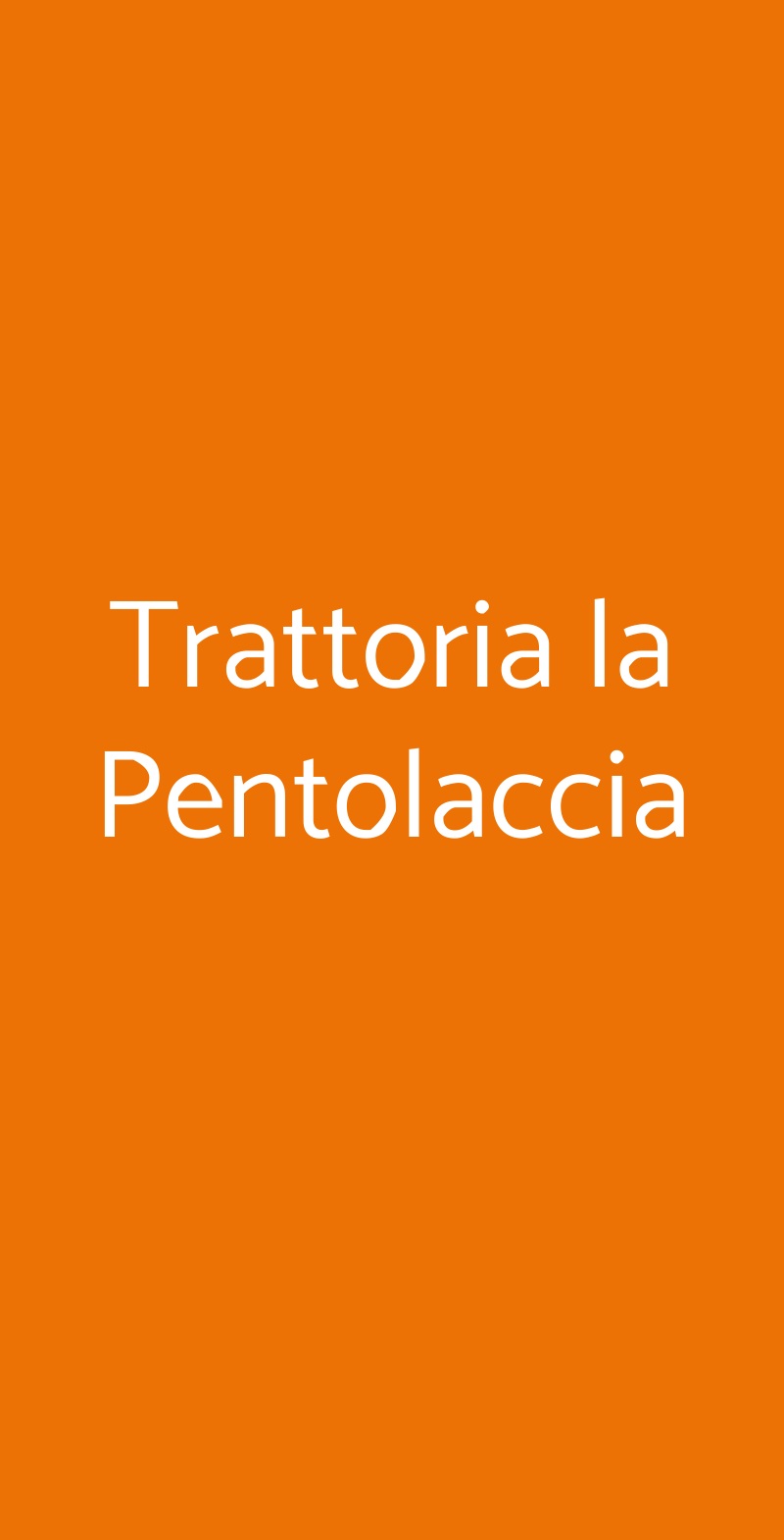 Trattoria la Pentolaccia Catania menù 1 pagina