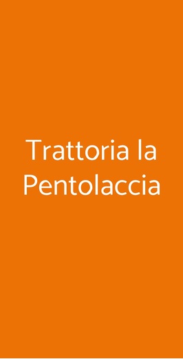Trattoria La Pentolaccia, Catania