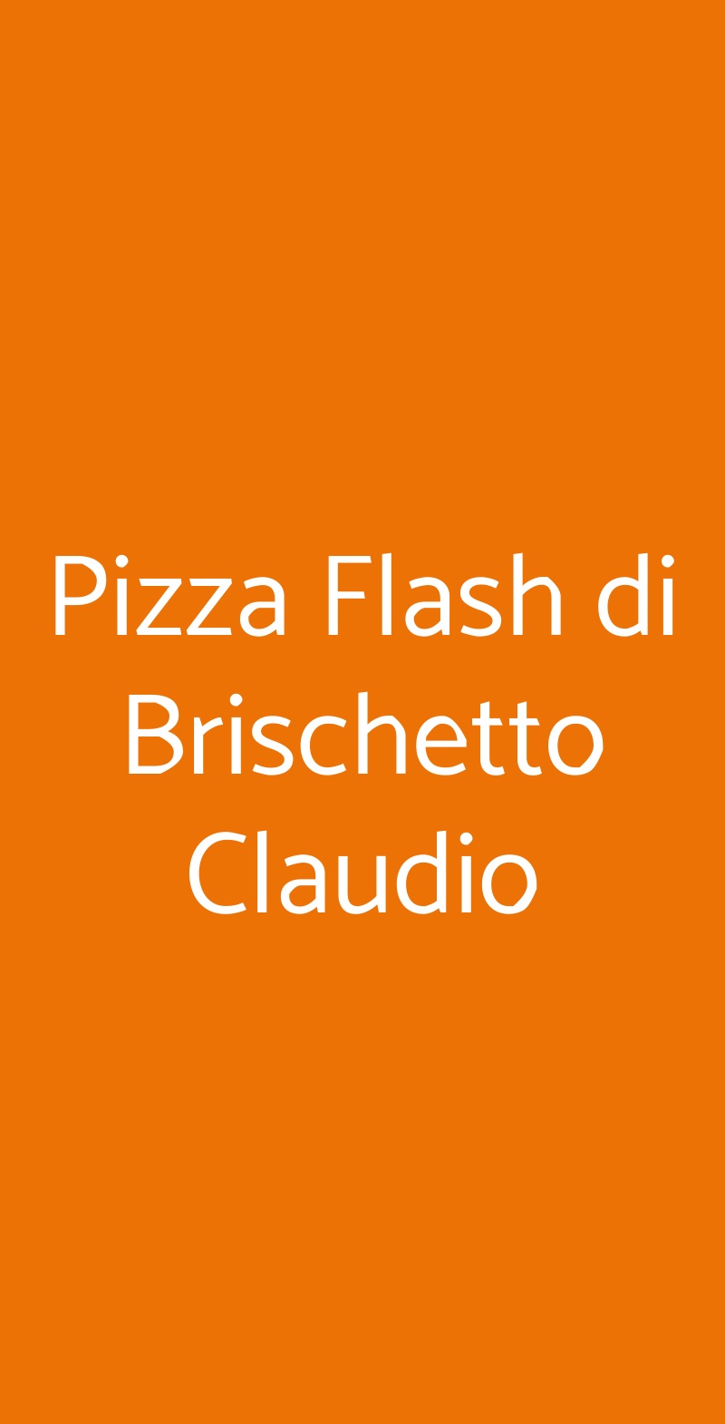 Pizza Flash di Brischetto Claudio Acireale menù 1 pagina