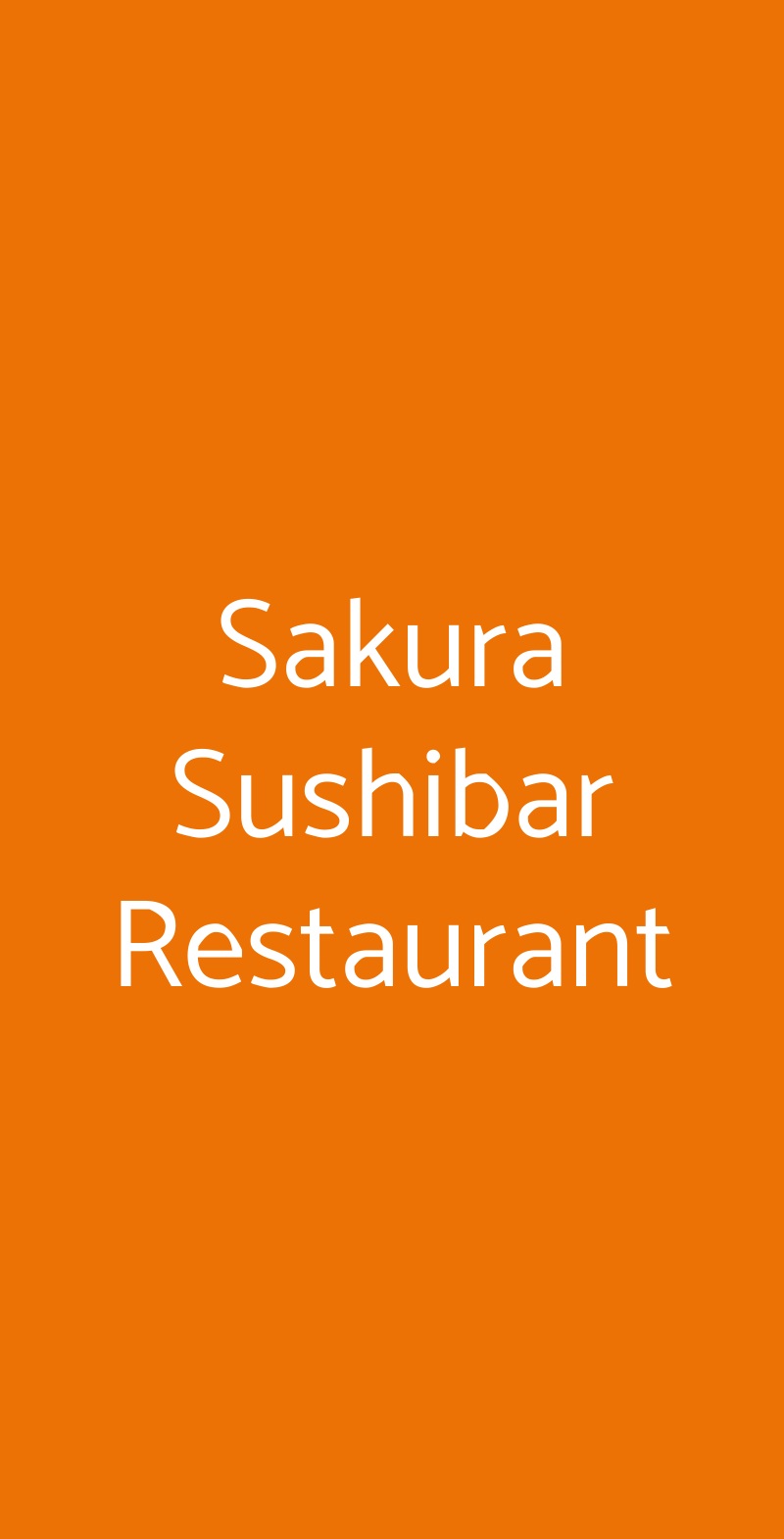 Sakura Sushibar Restaurant Catania menù 1 pagina