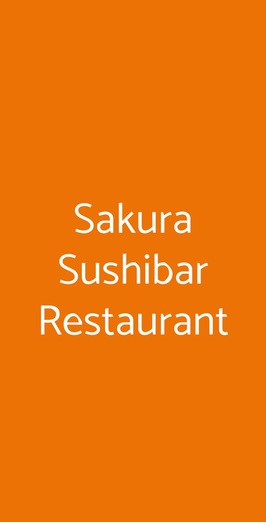 Sakura Sushibar Restaurant, Catania