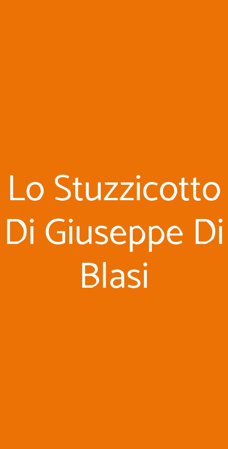 Lo Stuzzicotto Di Giuseppe Di Blasi, Cinisi