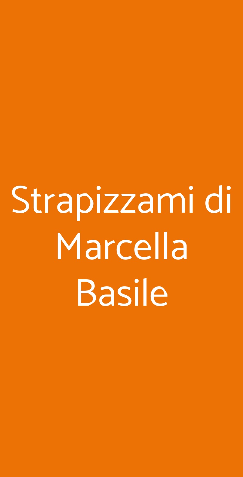Strapizzami di Marcella Basile Palermo menù 1 pagina