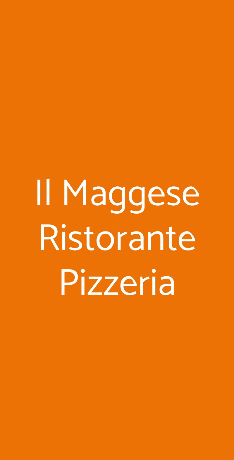 Il Maggese Ristorante Pizzeria Catania menù 1 pagina