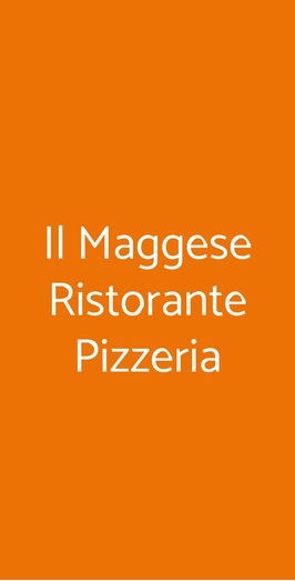 Il Maggese Ristorante Pizzeria