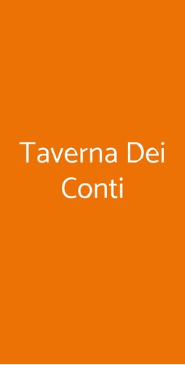 Taverna Dei Conti, Catania
