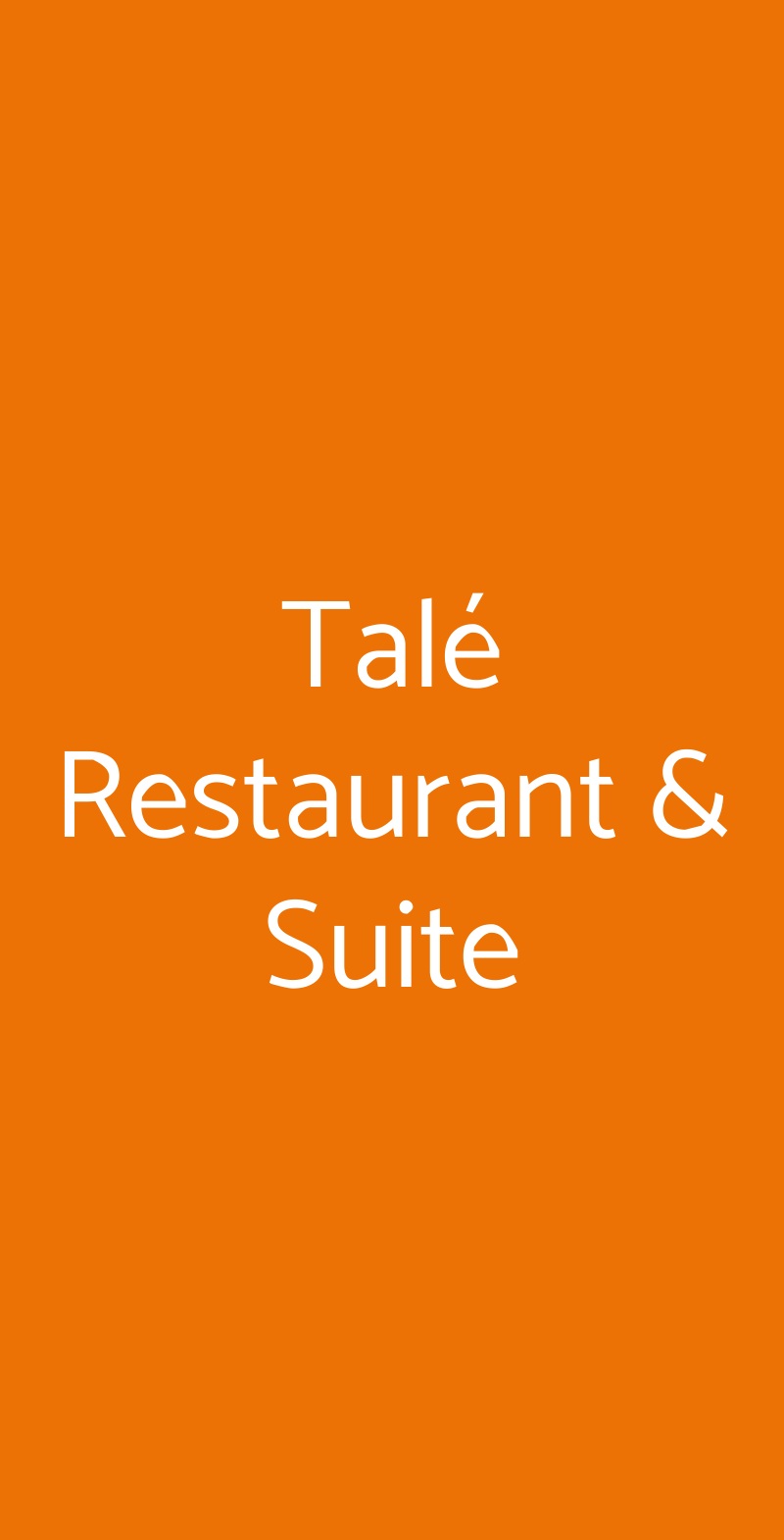 Talé Restaurant & Suite Piedimonte Etneo menù 1 pagina