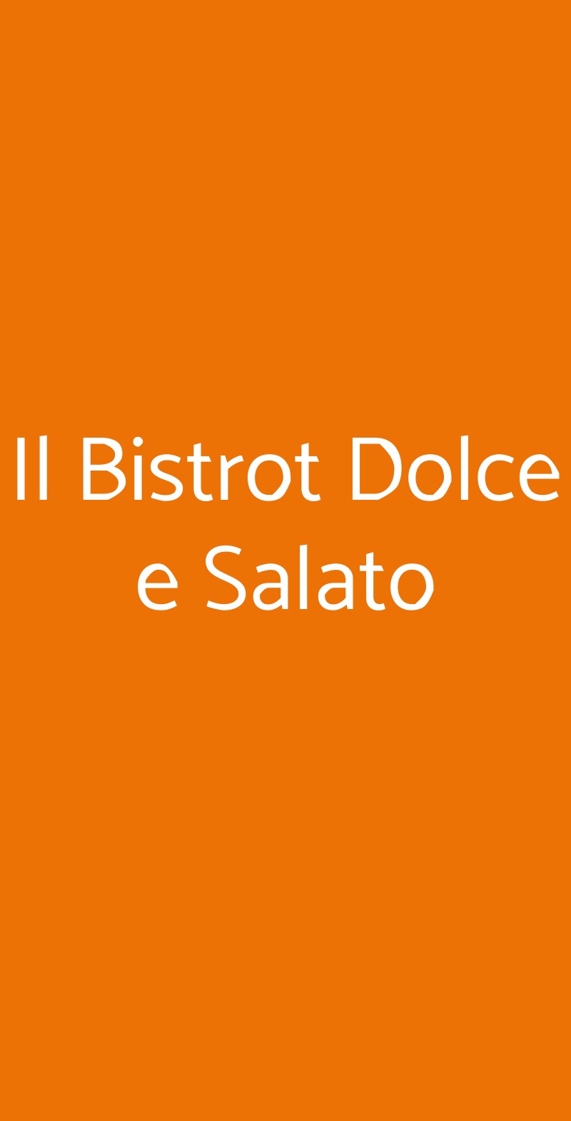 Il Bistrot Dolce E Salato, Caltagirone