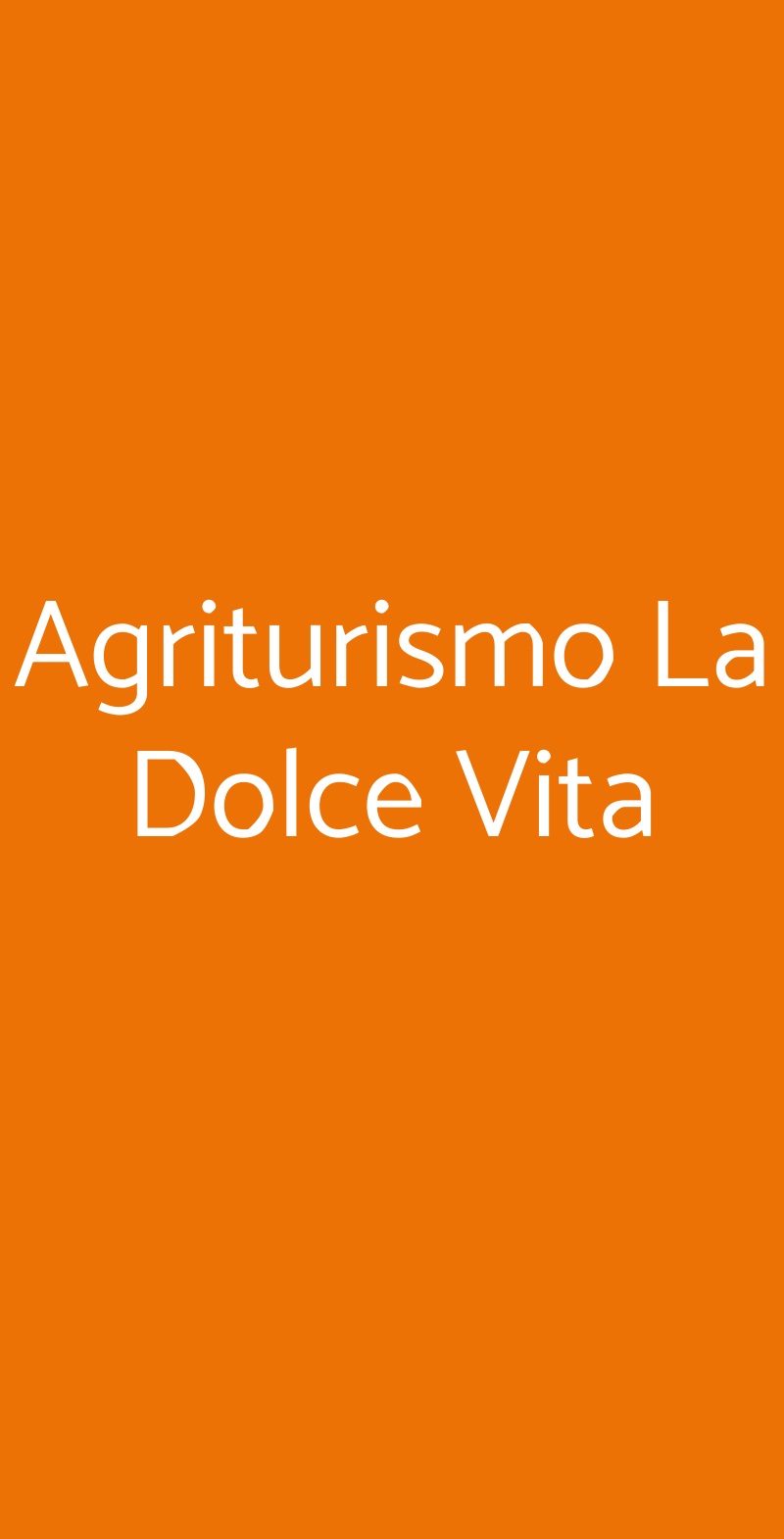 Agriturismo La Dolce Vita Camposano menù 1 pagina
