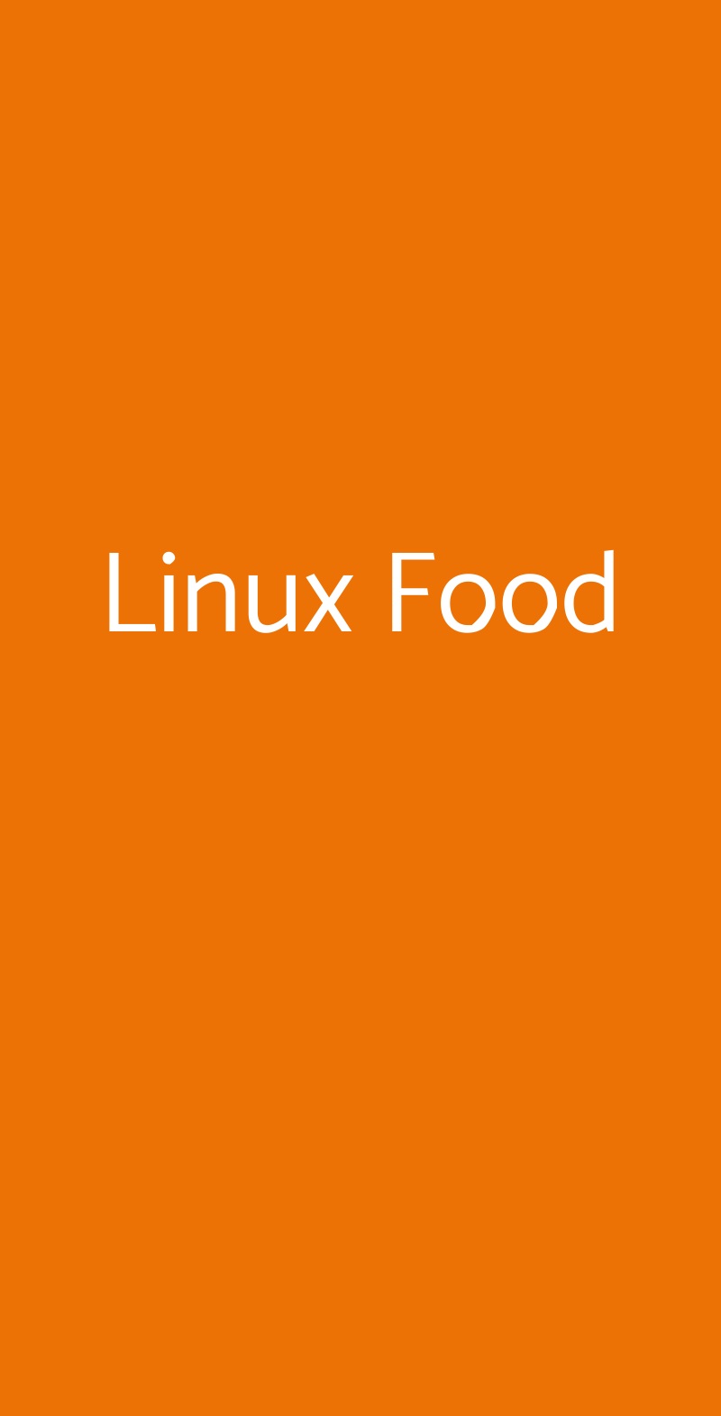 Linux Food Palermo menù 1 pagina