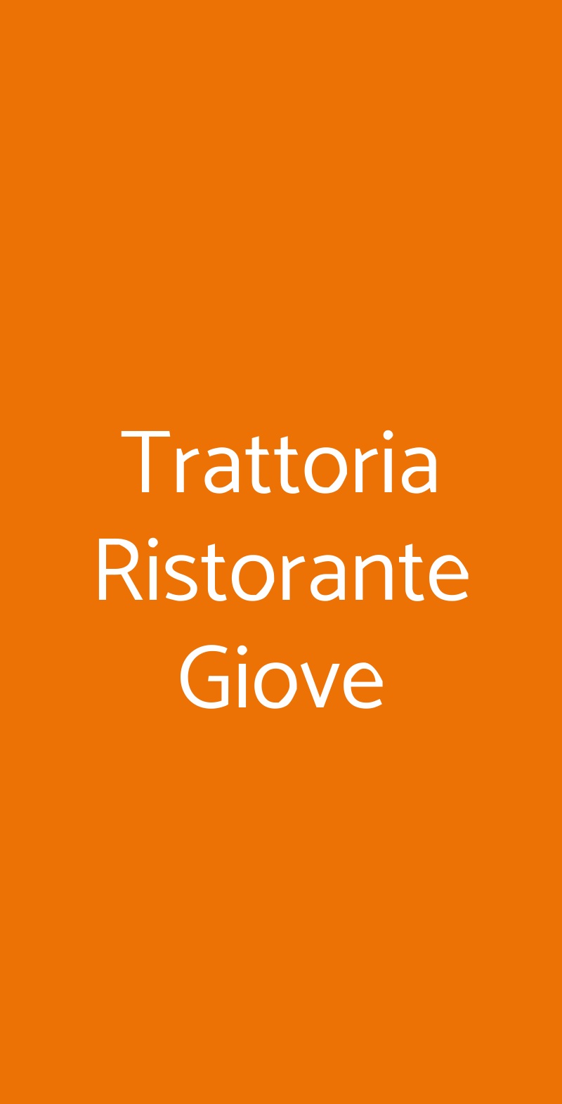 Trattoria Ristorante Giove Siracusa menù 1 pagina