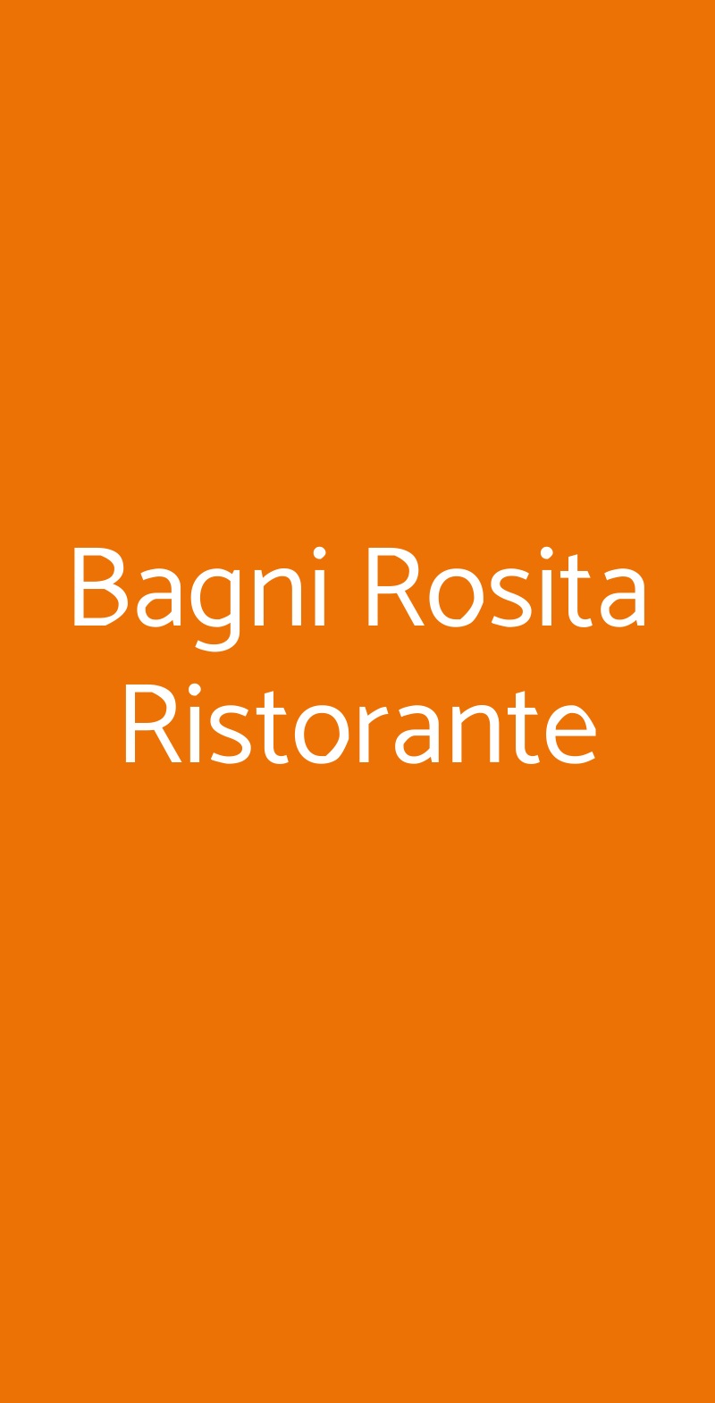 Bagni Rosita Ristorante Piano di Sorrento menù 1 pagina