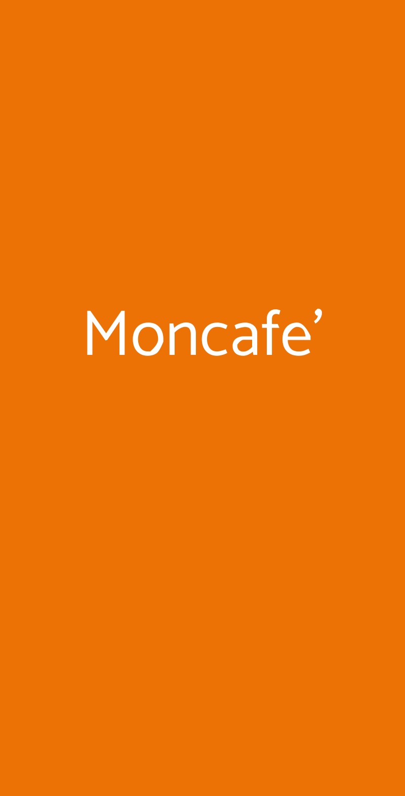 Moncafe' Siracusa menù 1 pagina