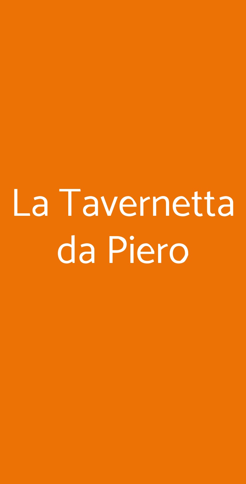 La Tavernetta da Piero Siracusa menù 1 pagina
