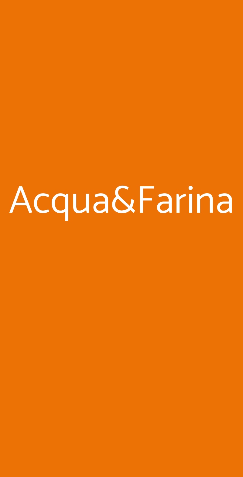 Acqua&Farina Catania menù 1 pagina