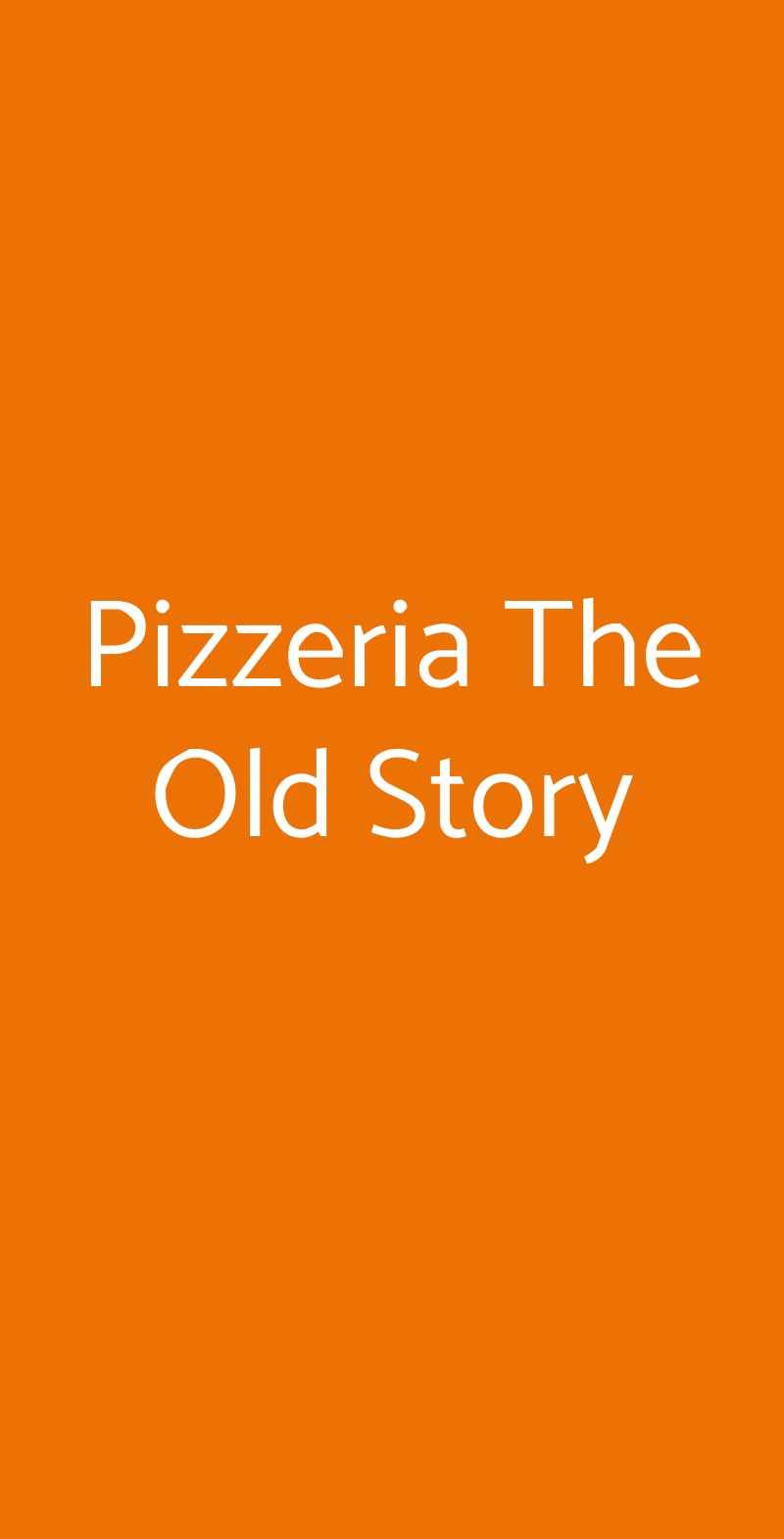 Pizzeria The Old Story Mascalucia menù 1 pagina