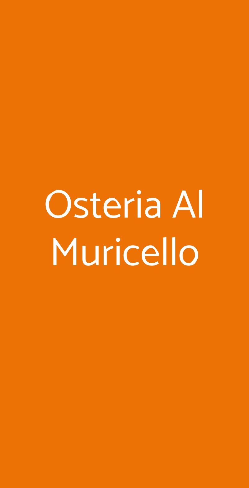 Osteria Al Muricello Messina menù 1 pagina