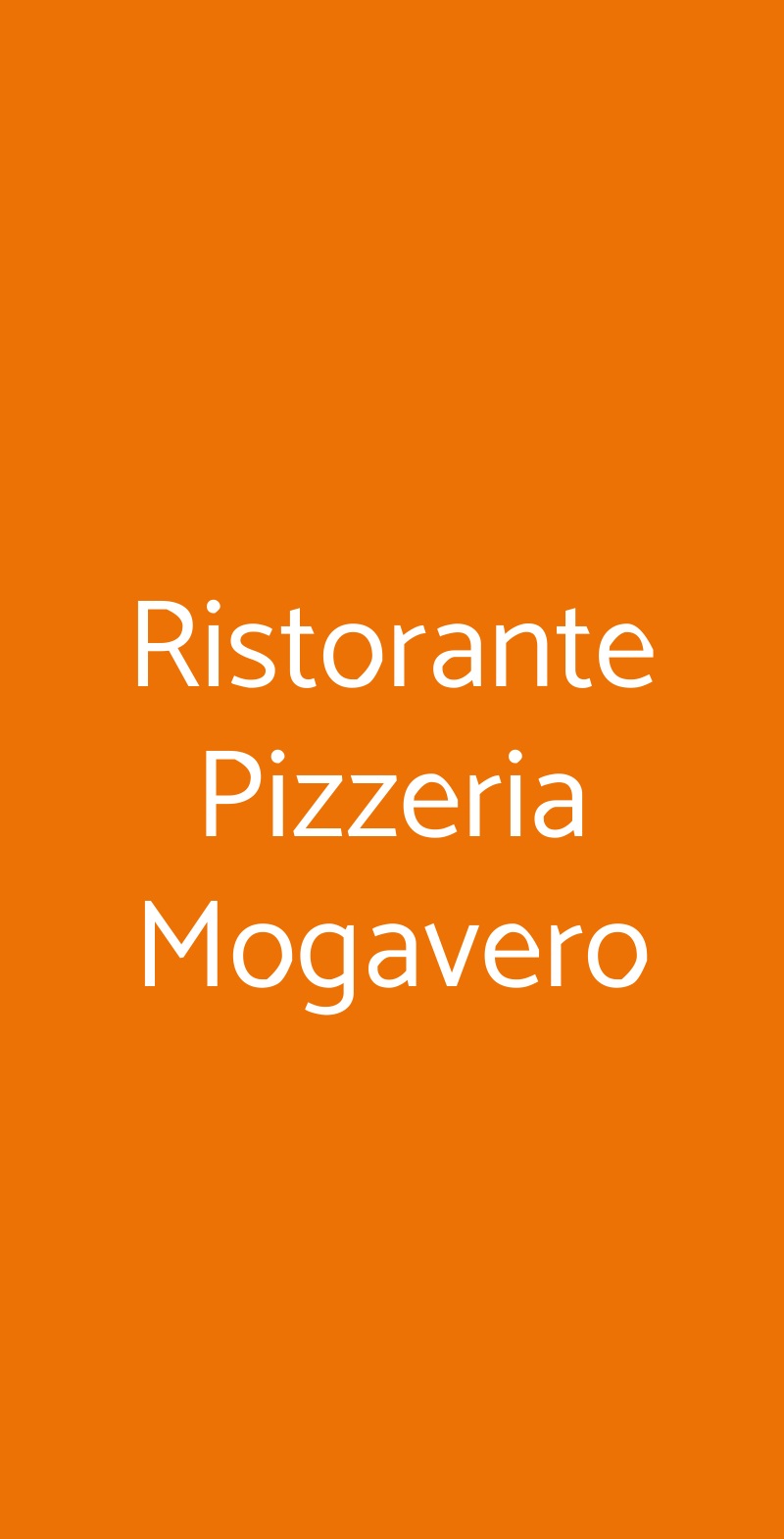 Ristorante Pizzeria Mogavero Casteldaccia menù 1 pagina