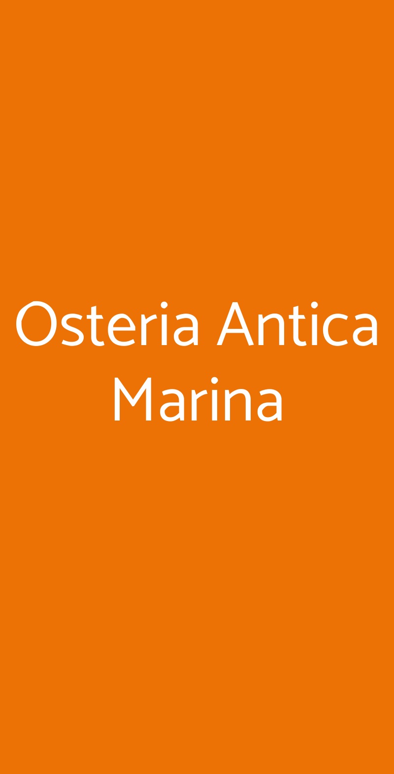 Osteria Antica Marina Catania menù 1 pagina