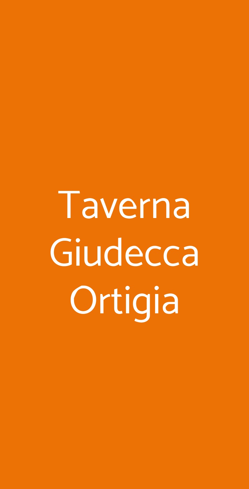 Taverna Giudecca Ortigia Siracusa menù 1 pagina