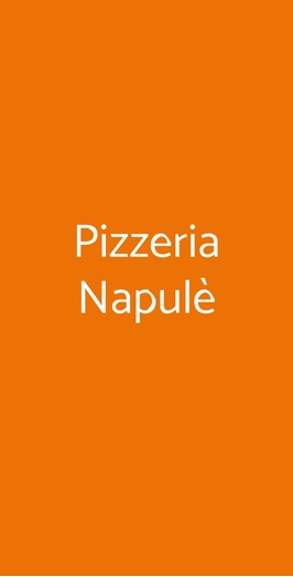 Pizzeria Napulè, Catania