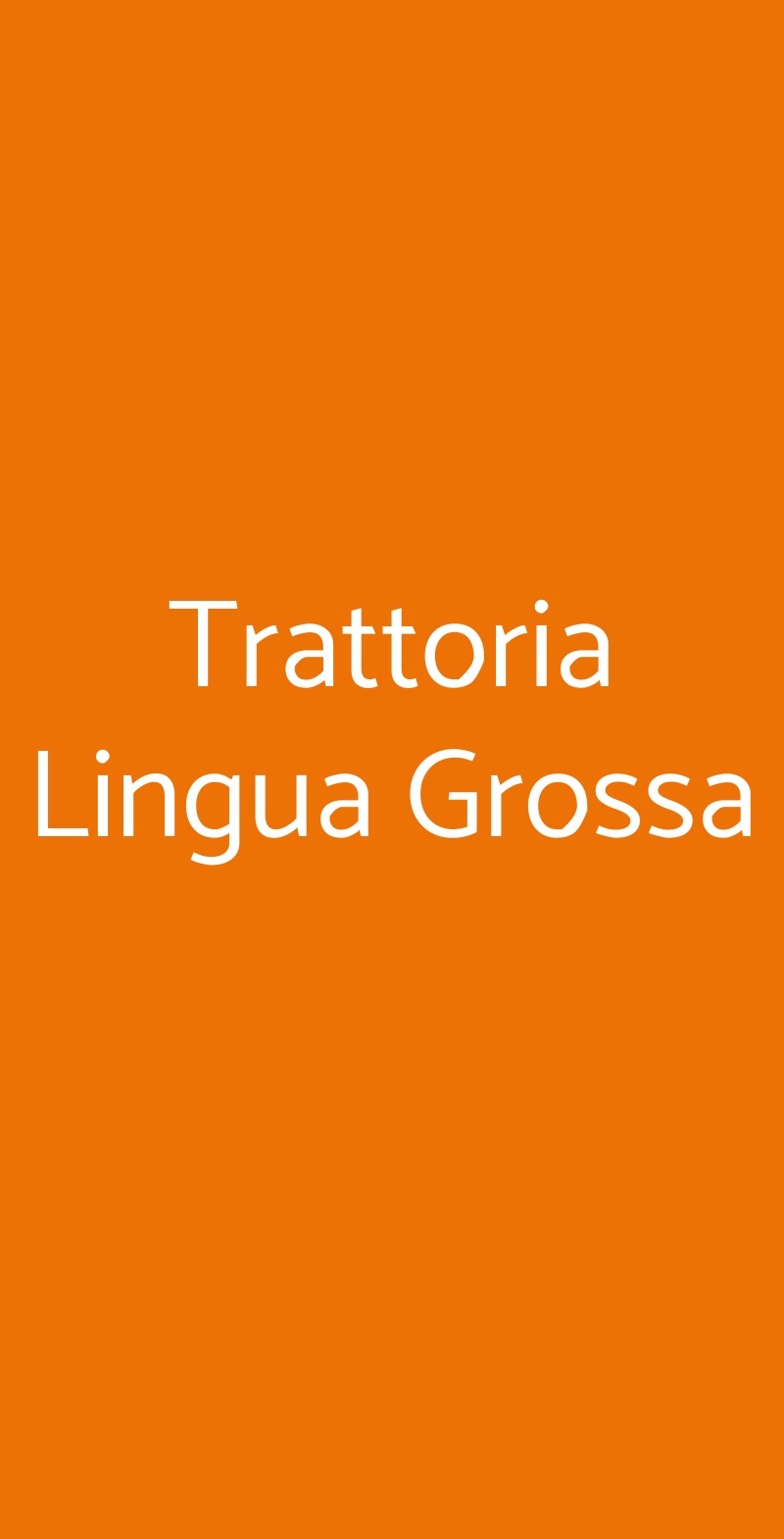 Trattoria Lingua Grossa, Linguaglossa