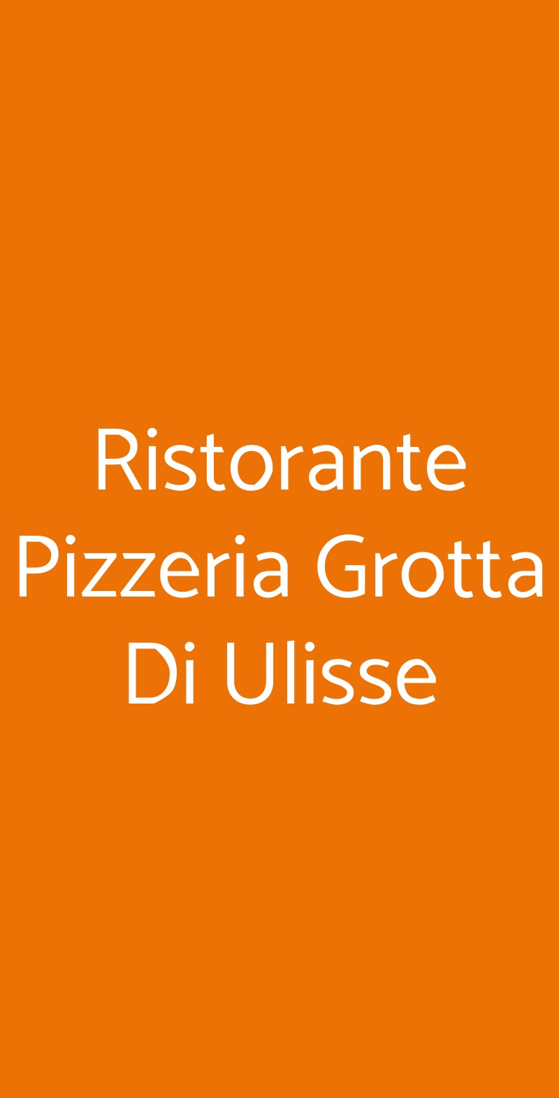Ristorante Pizzeria Grotta Di Ulisse Taormina menù 1 pagina