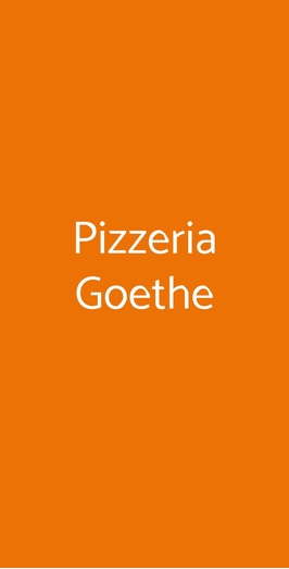 Pizzeria Goethe, Palermo