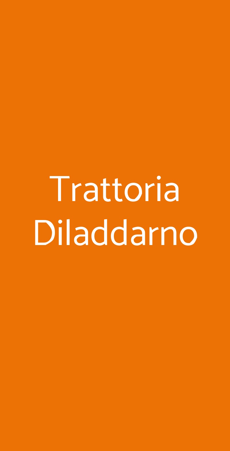 Trattoria Diladdarno Firenze menù 1 pagina