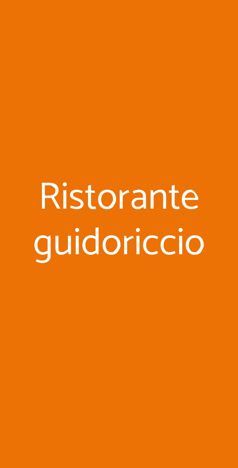 Ristorante guidoriccio Siena menù 1 pagina