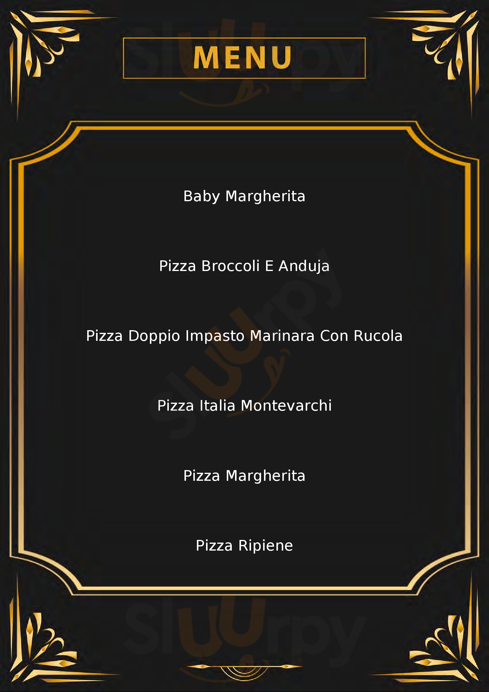 Pizzeria Da Asporto ò Sole Mio Di Cuomo Antonio Montevarchi menù 1 pagina
