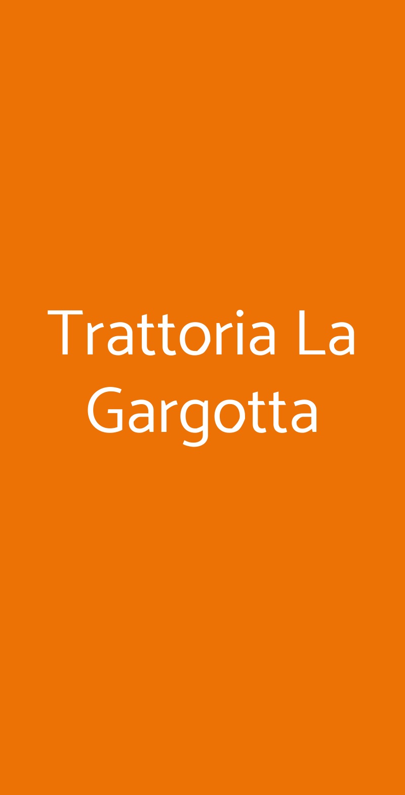 Trattoria La Gargotta Bagno a Ripoli menù 1 pagina