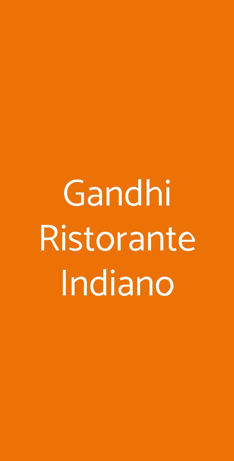 Gandhi Ristorante Indiano Firenze menù 1 pagina