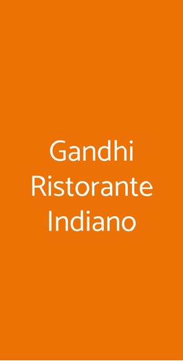 Gandhi Ristorante Indiano, Firenze