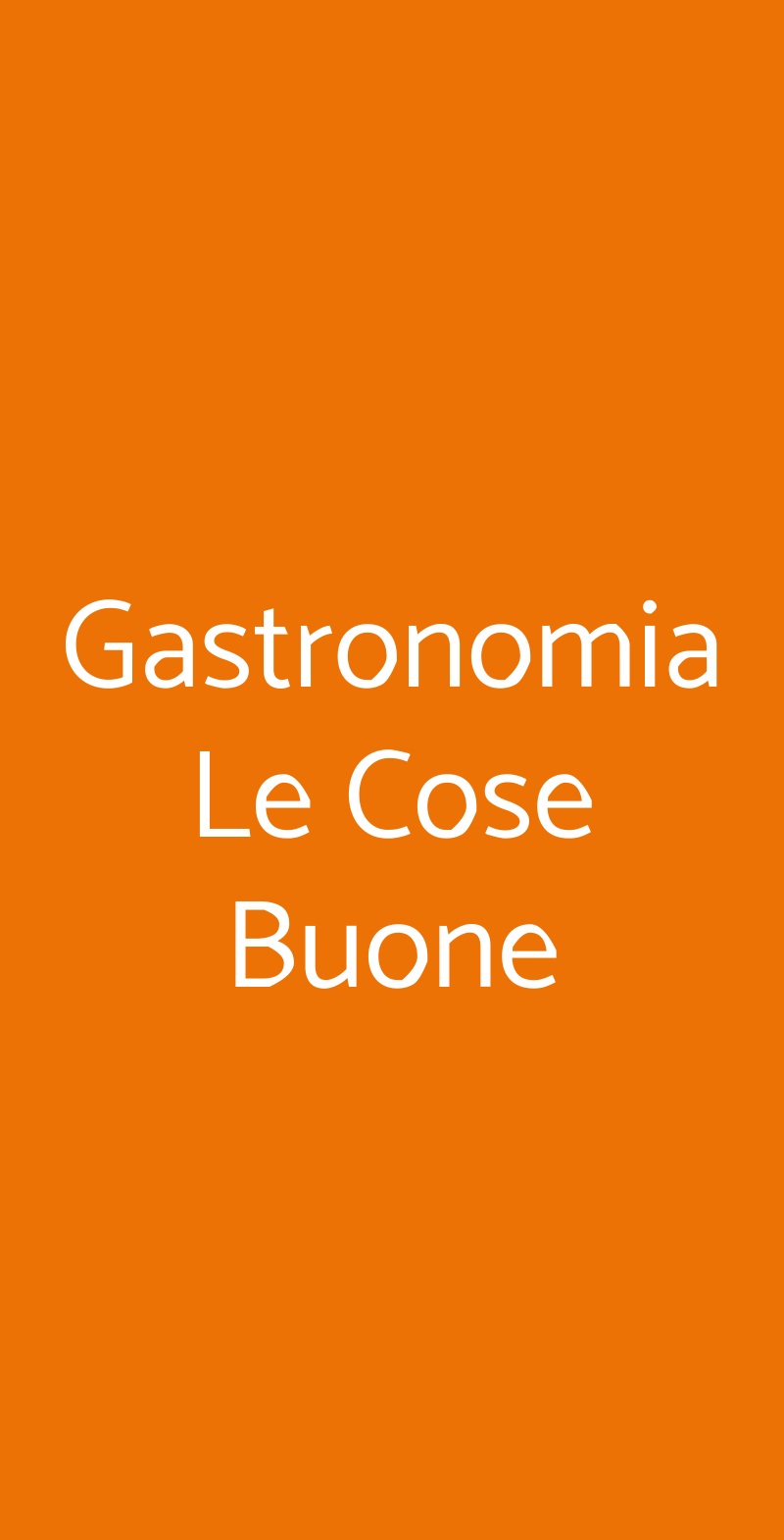Gastronomia Le Cose Buone Gaiole in Chianti menù 1 pagina