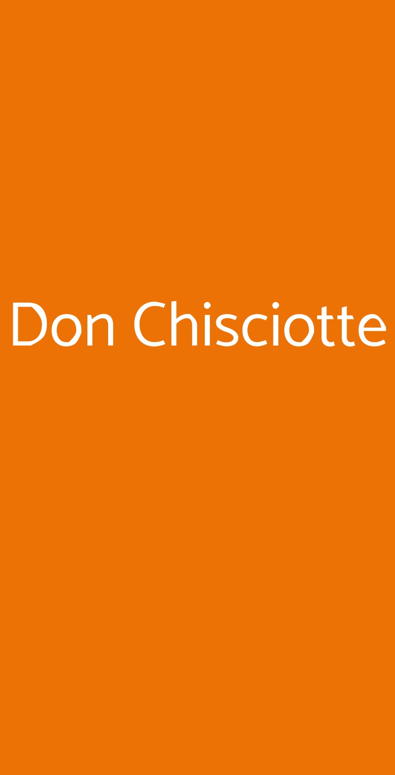 Don Chisciotte Montecatini Terme menù 1 pagina