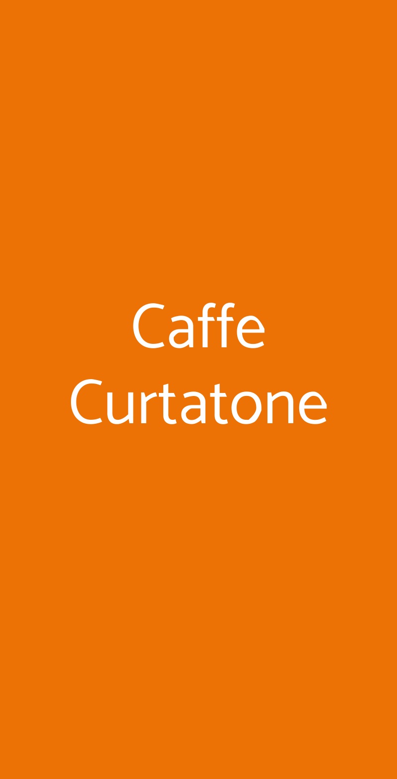 Caffe Curtatone Firenze menù 1 pagina