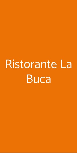Ristorante La Buca, Pietrasanta