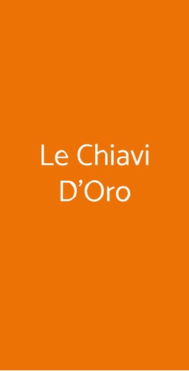 Le Chiavi D'oro, Arezzo